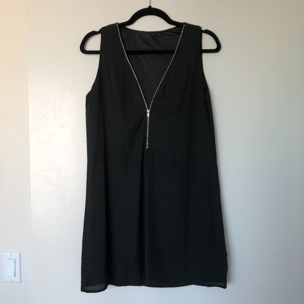 Black Zipper Dress